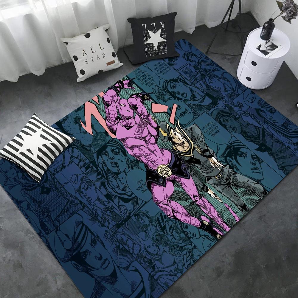 Carpet JoJo S Bizarre Adventure Door Mat Kids Room Bedroom Decoration Balcony Anti-Slip Doormat Living Room Household Carpets