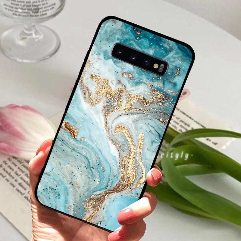 Case For Samsung S10 S10+ S10E Silicone Etui Fashion Painted Soft TPU Coque For Samsung Galaxy S10 S 10 Plus S10E Phone Cover