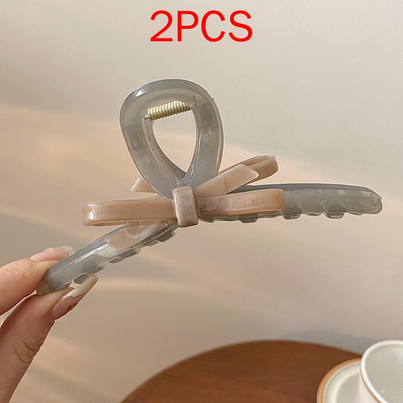 (87 Styles) 2pcs/ Set New Large Jelly Color Hair Clip Acrylic Hair Claw Shark Clamp For Women Girls Fashion Summer Updo Headwear Hair Accessories