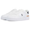 Polo Ralph Lauren Leather Low-Top Fashion Sneakers Unisex Sneakers White 809891791004