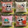 Cute A-AzukisanS Cushion Cover Home & Car Dual-Scene Pillow Cover: Reversible for Premium Comfort