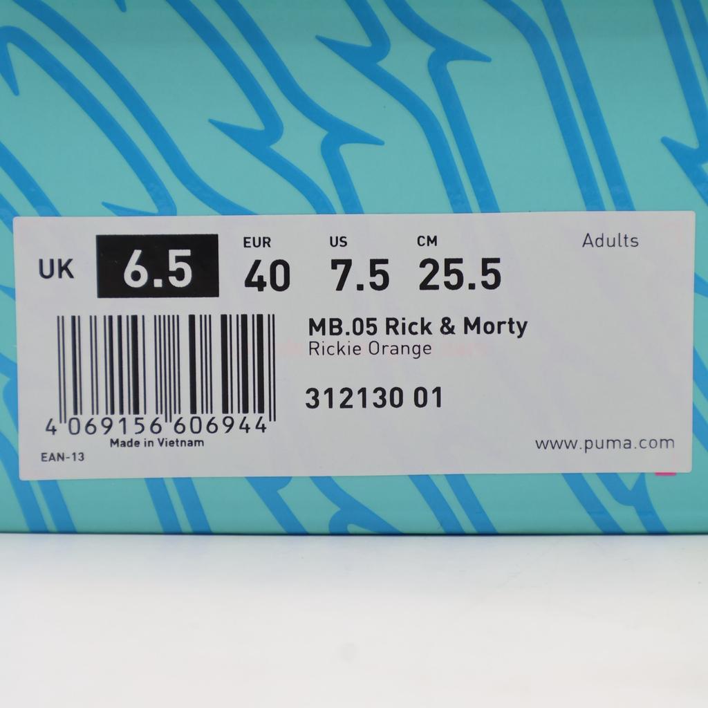 312130-01 Rick And Morty Puma MB05 Rickie Orange Electric Peppermint (Men's)