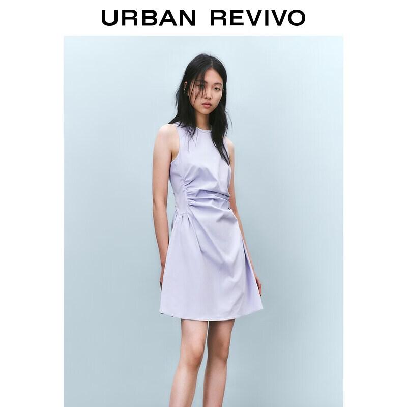 

UR Women s Pleated Sleeveless A-Line Dress XL