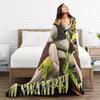 S-shreks Can't Today I'm Swamped Blanket  Picnic Flannel Throw Blanket For Outdoor Super Soft Custom DIY Quality Bedspread