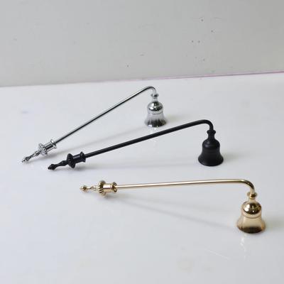 1 pz Spegni Candela in Metallo Oro/Nero/Argento a Forma di Campana Estintore Copri Stoppino Manico Decorazione Vintage Casa SPA Hotel