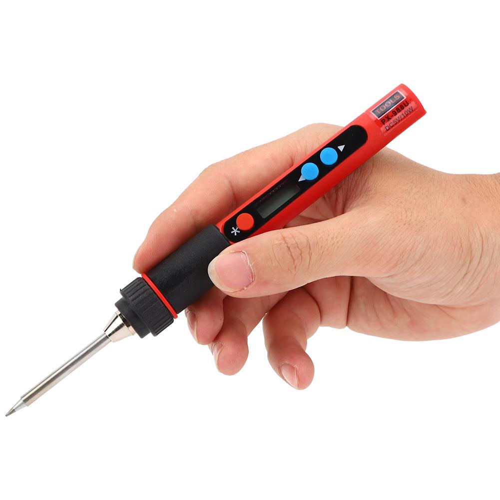 USB Soldering Iron Digital Thermostat ‑Free Hand Power Tool Set Adjustable Temperature