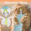 Interactive Cat Kicker Toy with Colorful Antennae - Soft & Durable Plush Pillow for Indoor Cats, Self-Play Companion Toy for Boredom Relief