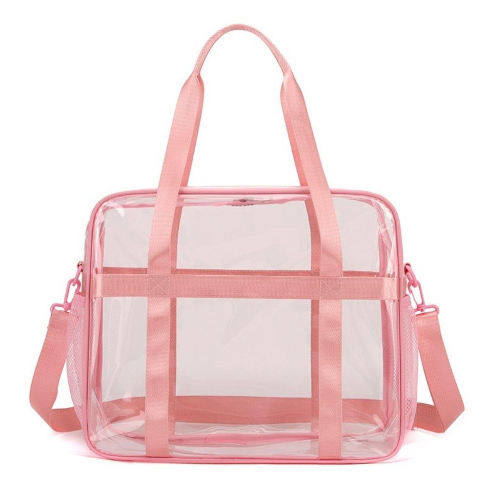 Waterproof Transparent Crossbody  Bag PVC Material Beach Swimming Bag  Bath Organization