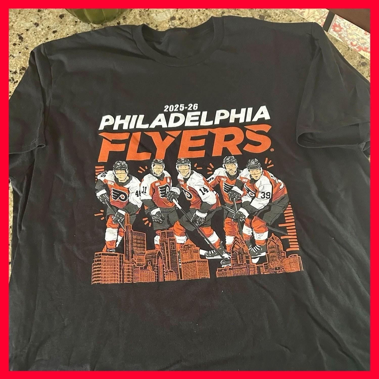 SALE Philadelphia Flyers 2025-26 Opening Night T Shirt S-3XL XXXXL
