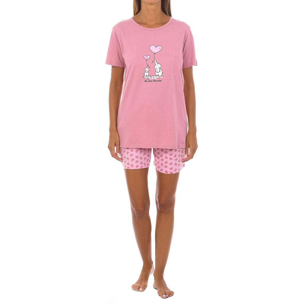 Women's Summer Pajamas with Thin Straps In Cotton KL45200