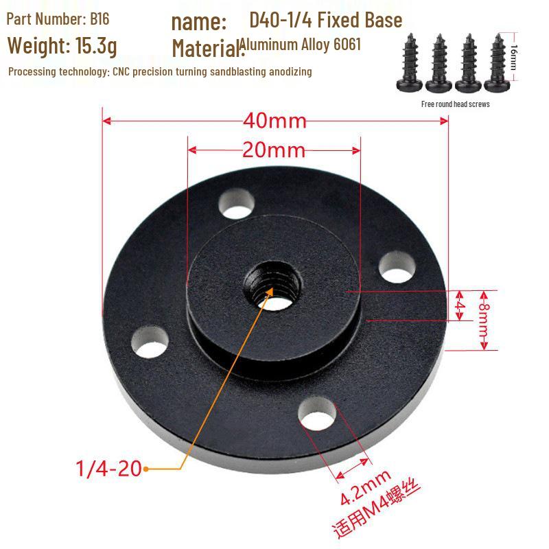 Wall-Mounted Outdoor Tripod Connector Adapter Base
