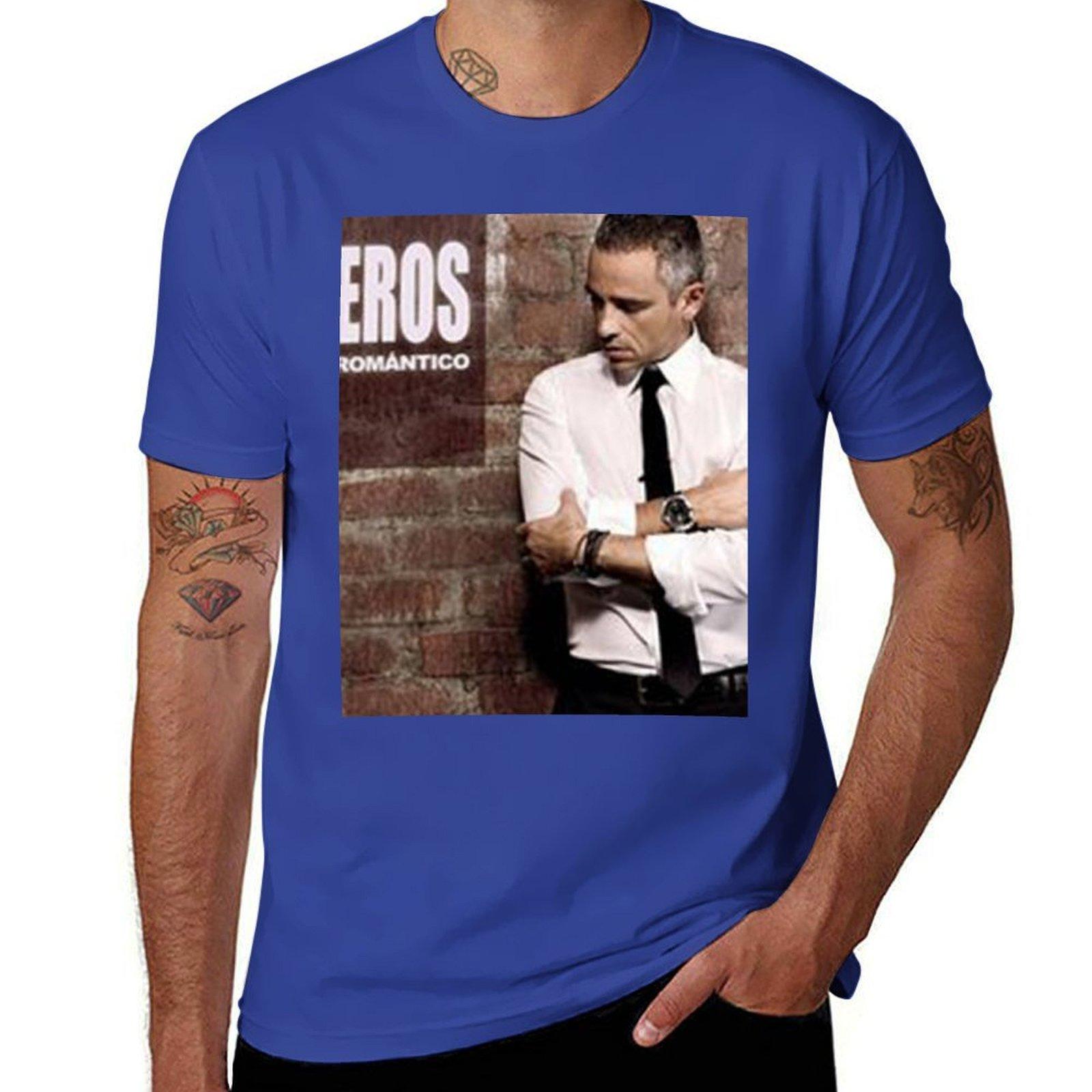 

Eros Ramazzotti - Poster T-Shirt kawaii clothes quick drying sweat Aesthetic clothing mens t shirt graphic 4XL