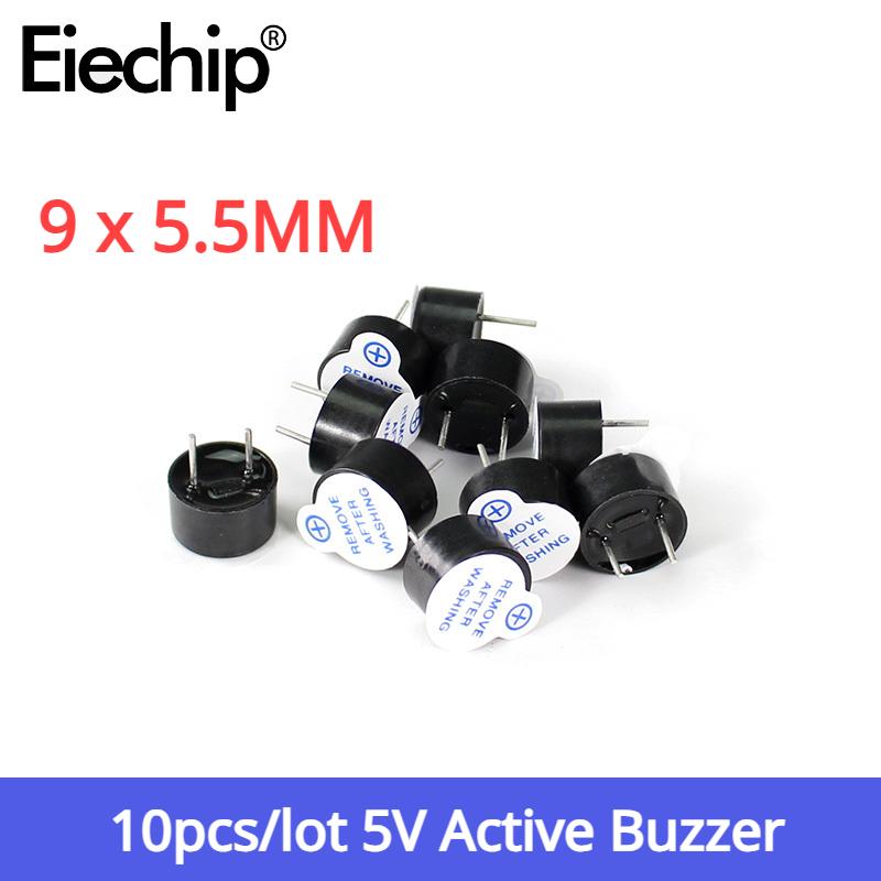 

10pcs/lot 5V Active Buzzer TMB09A05 Mini Active Piezo Buzzers for Computers Printers Magnetic Piezo Element 9*5.5mm for Arduino