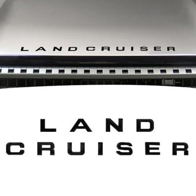 SAWAKAKI Toyota Land Cruiser 250 Series Emblem Sticker Front Emblem Logo 3D Custom Exterior Parts (Black)