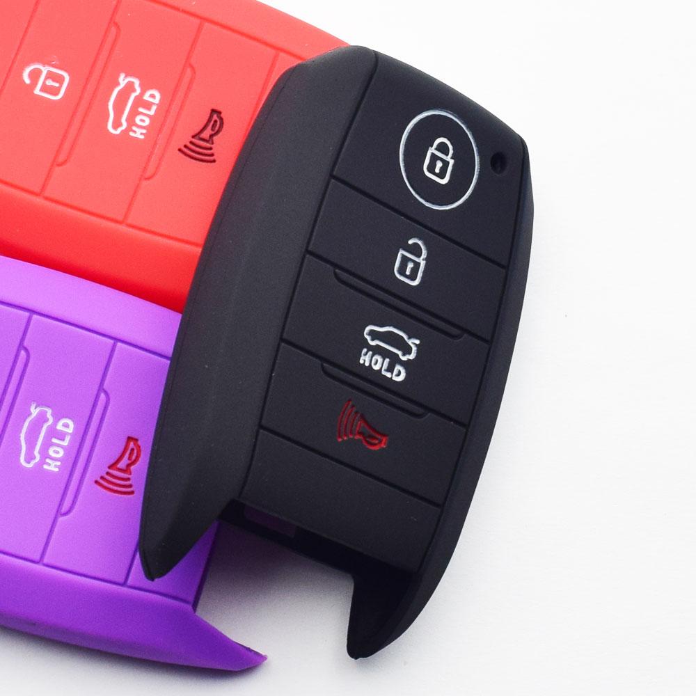 Silicone Car Key Cover For Kia Rio 5 K3 K4 K5 Sportage Sorento Carens Carnival Forte Optima Smart Remote Fobs Shell Protect Case