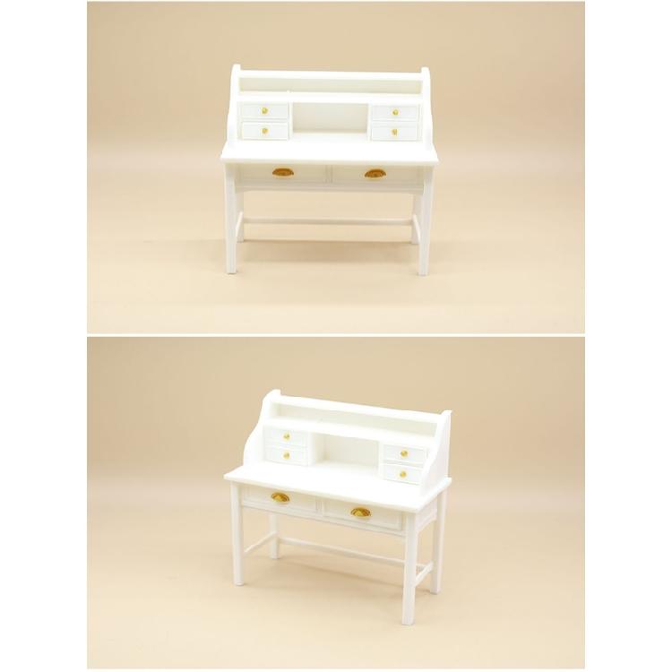 Realistic Mini Desk For Model Scene 1/12 Scale Design Plastic Crafting Essential Collectible Display Piece