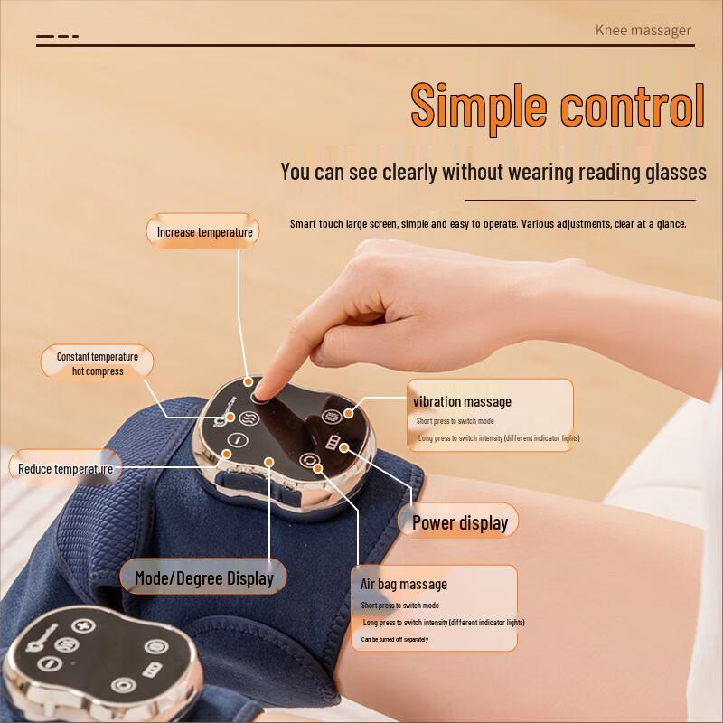 WayourCare Heated Knee Massager with Airbag CN Plug (adapter Included)