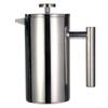 French Press Cafe Tea Maker Stainless Steel Coffee Pot, Double Vacuum Insulation, Portable Glass Sink with Filter | Coffee Pots