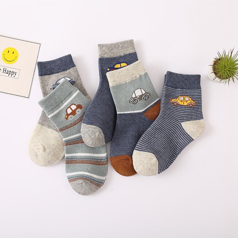 5Pairs Baby Socks Newborn Baby Boy Cute Short Sock 0-1-3-8Y Kids Cotton Toddler Cartoon Soft Children's Sports Socks for Girls