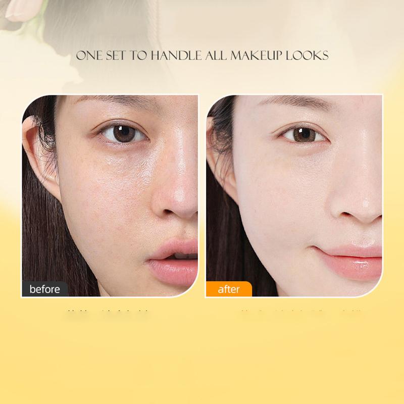 13 ks Sada štětců na make-up Přenosné Měkké štětiny Štětec na pudr Štětec na oční stíny Kompletní sada nástrojů na make-up