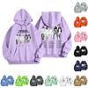 Unisex Lightweight Long Sleeve Printed Pullover Hoodie