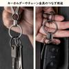 TIMULTI Titanium Key Double Side Stylish Bicycle Key 22mm Outer S X 4 29mm Outer M X Ring, Ring, Push, Anti-Slip Design, Carabiner, Chain,