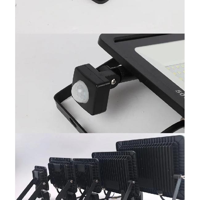 10W 20W 30W 50W 100W Induction Led Flood Light With Adjustable PIR Sensor 110V 220V Floodlight Street Square Outdoor Lighting