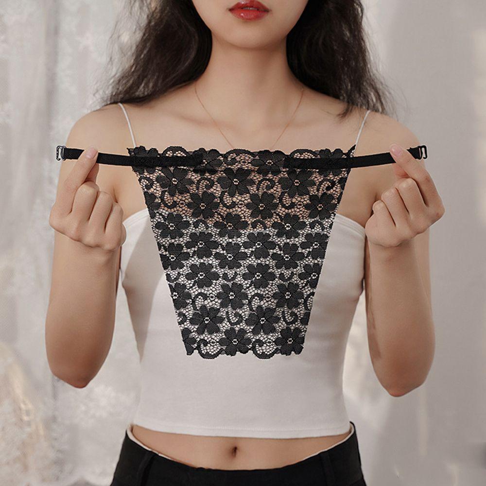 

Корсет Шнуровка Легкая Застежка Корейская Вставка Обертывание Нагрудная Деталь Накладка Бюстгальтер Без Бретелей Обертывание Женские Топы-Трубы чёрный