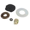 T8F 10T Sprocket T8F 44T Sprocket T8F 116 Links Chain Flywheel 16mm Gold Connector Steel T8F Chain