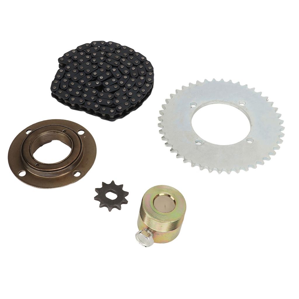 T8F 10T Sprocket T8F 44T Sprocket T8F 116 Links Chain Flywheel 16mm Gold Connector Steel T8F Chain