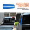 Blue Carbon Fiber Rear Window Spoiler Pillar Cover Trim For Ford Maverick 22-25