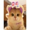 1pc Handmade Crochet Sun Hat For Pets, Suitable For Dogs And Cats Under 8kg
