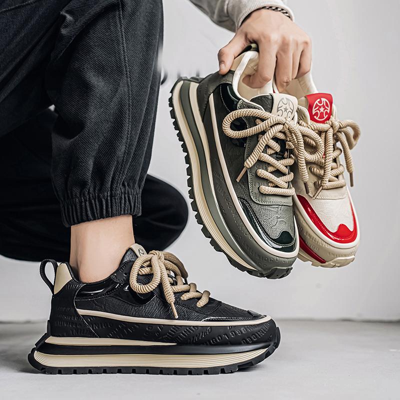 39-44 Men's Fashion Trend Thick Soled Height Increasing Sports and Leisure Shoes Forrest Gump Shoes Running Shoes