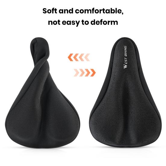 Bicycle Seat Cover 3D Soft Thickened Sponge Bike Saddle Seat Cover Comfortable Memory Foam Cycling Pad Cushion Cover