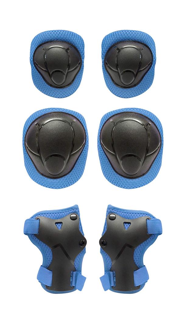 Top Bicycle Unicycle Kids Protector Blue Kids Knee Pads Elbow Pads Palm Pads Ages Adjustable Size 2-6