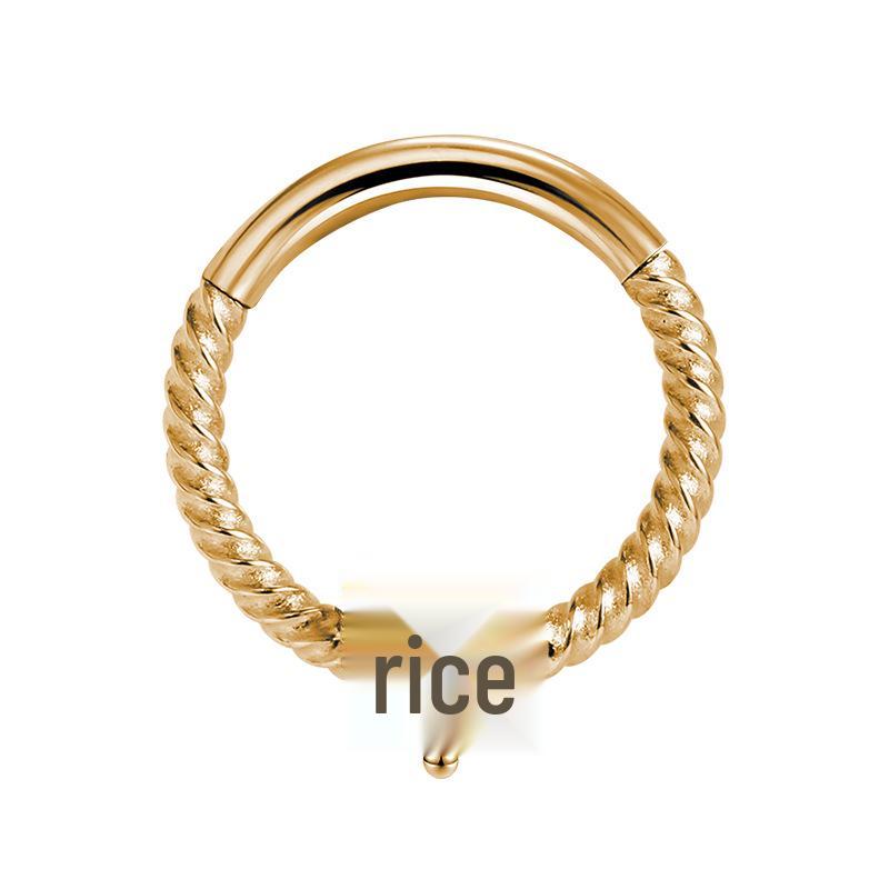 2023 Trendy Stainless Steel Rhinestone Zircon Nose Ring - Elegant Fashion for Women