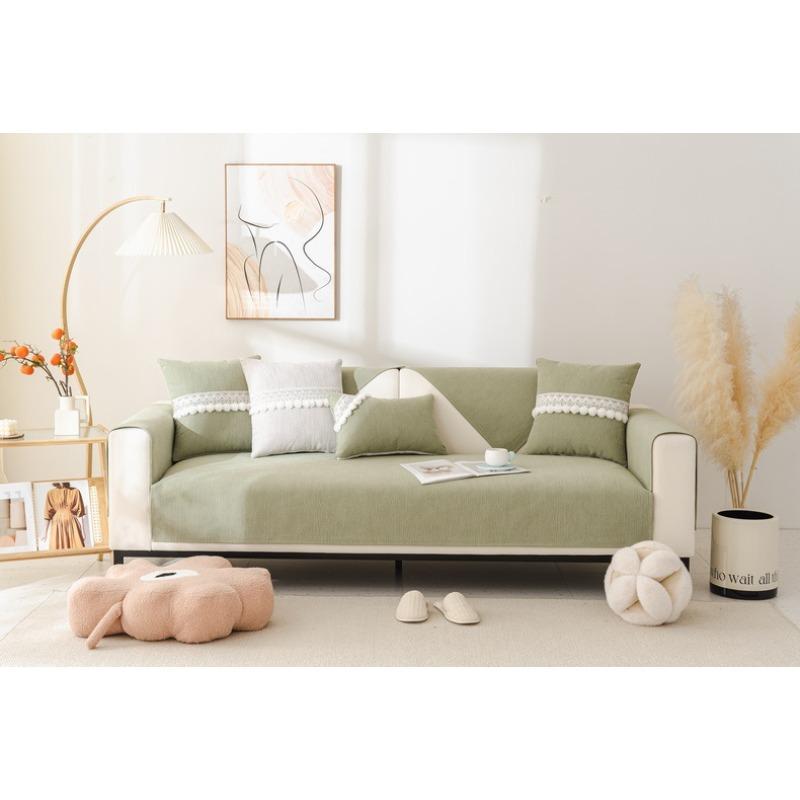 New Four-season Universal Sofa Cushion Cover Chenille Sofa Cushion Modern Simple Non-slip Sofa Cover Pillow Cover