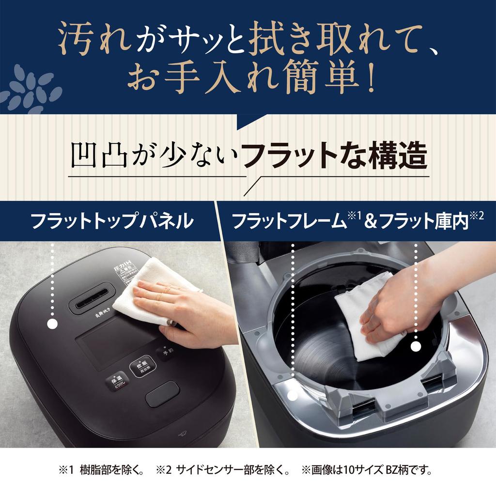 Zojirushi Mahobin Rice Flagship Made In Care White NX-AA10-WZ Cooker, 5.5-cup Capacity, Flame-Cooking, Model, Japan, 2-Point Rating,