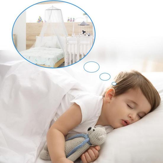 Single Door Mosquito Net Bed Canopy Solid Color Design Good Breathability Easy Installation