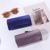 Rhinestone Car Eyeglasses Holder Luxury Sunglasses Storage Box Sun Visor Glasses Case  Vehicle