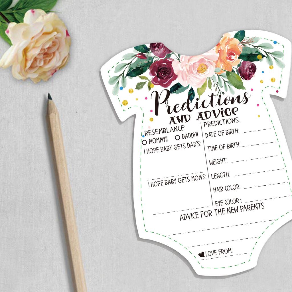 10pcs Gender Reveal Baby Shower Games Cards for Birthday Party Activities, Baby Shower Supplies, Nursery Decorations