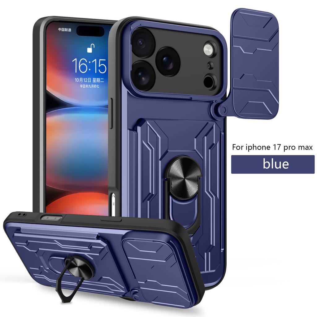 Applicable To iPhone17ProMax Lijia Mobile Phone Case Apple 16Pro Card 15 Bracket 14 Anti-drop X Protective Case