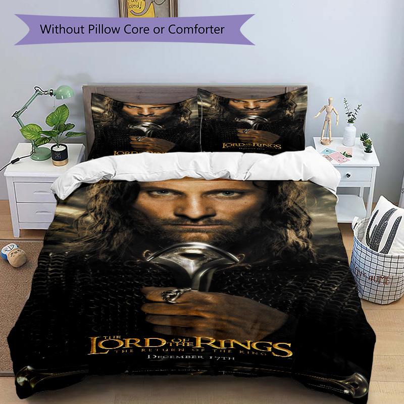 Aragorn'S Return Ringbearer Print 3Pcs Bedding Setduvet Cover With 2 Bedropillowcase Home Birthday Gift