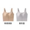 Front zipper sports high-intensity shockproof running top, beautiful back gathering bra, yoga outerwear vest