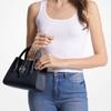 Michael Kors Mk Gabby Silver Logo Commuter Polyester Shoulder Tote Bag Women Bags Navy-Blue 35S3S5GS5O-406