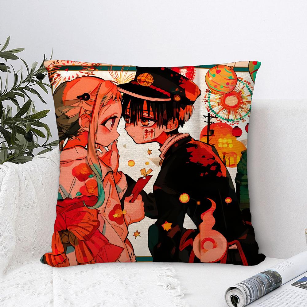 Jibaku Shounen Hanako Kun Pillow Case Plush Fabric Soft  Pillowcase Double Sided Print  Sofa Cushion Cover Throw Pillow Cover