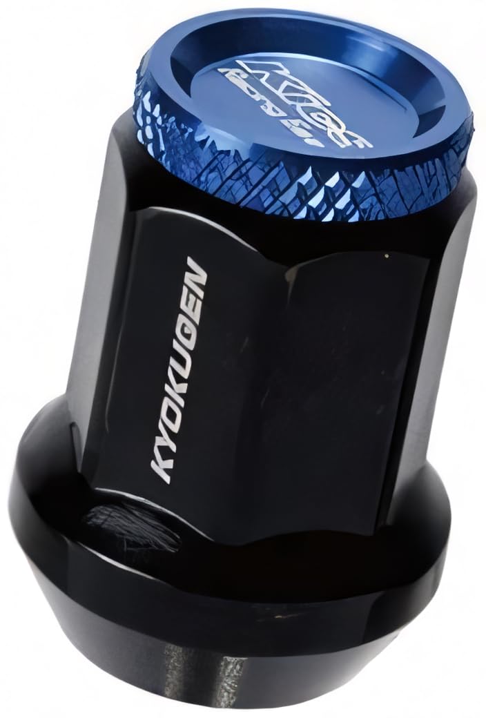 

KYO-EI (Kyoei Industry) Extreme Nut with Aluminum Cap, M12 x P1.5, 16P, Blue, HP16KU