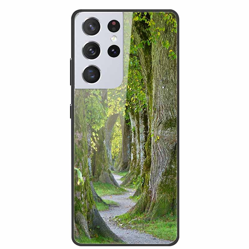 For Samsung Galaxy S25 Ultra Tempered Glass Case Back Cover Hard Phone Cases for SamsungS25 ULTRA Fundas Fashion Protector Coque
