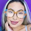 Popular Vintage Anti Blue Light Optical Big Glasses Women Luxury Brand Designer Myopia Prescription Colorful Eyewear  Frame