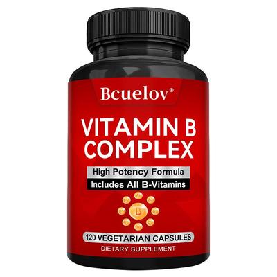 Vitamin B, Choline, Inositol, Energy Support Supplements, 120 Capsules
